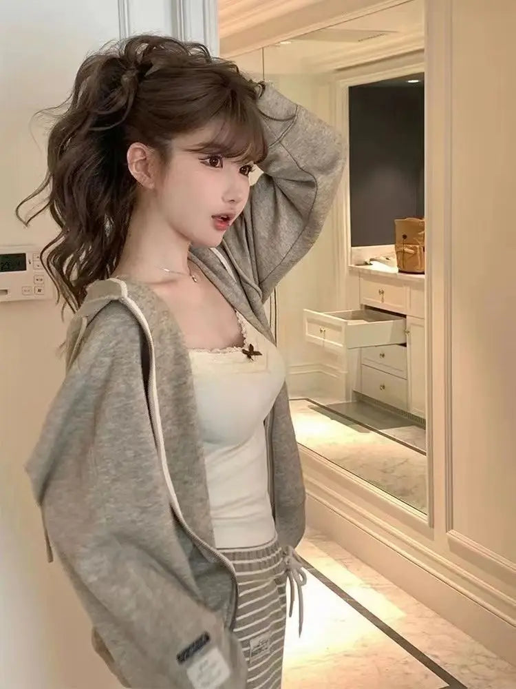 Women Camisole Tank Tops Bow Sleeveless Corset Top with Chest Pad Sweet Lace Patchwork Crop Slim Elegant Lady’s Camis