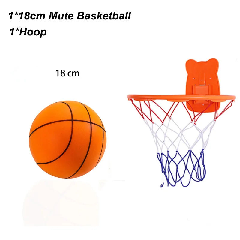 Silent Foam Basketball – Soft No-Noise Indoor Practice Ball (Sizes 3/5/7)