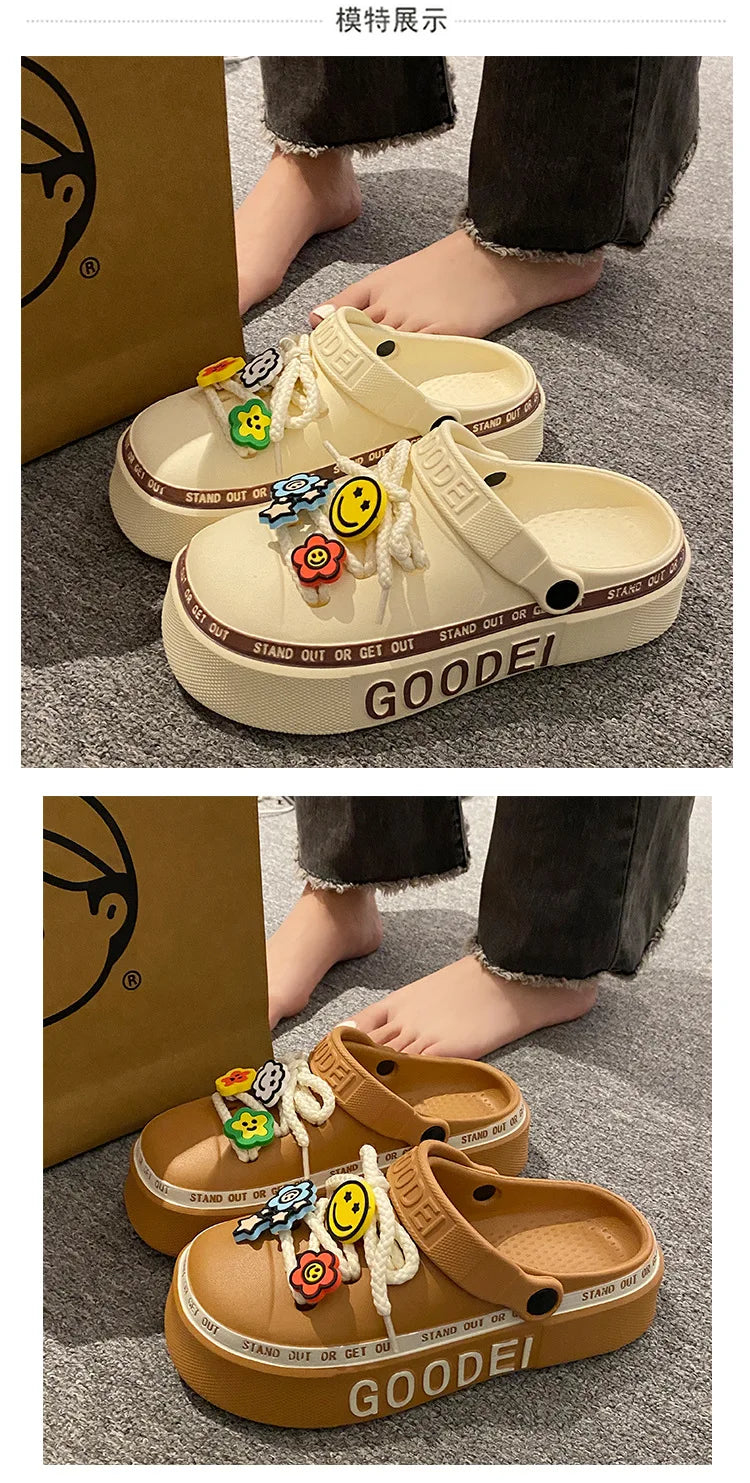 Women’s New Arrival Sandals – Elegant Clogs, Fashionable Street & Beach Slides, Height-Increasing Slippers for Girls