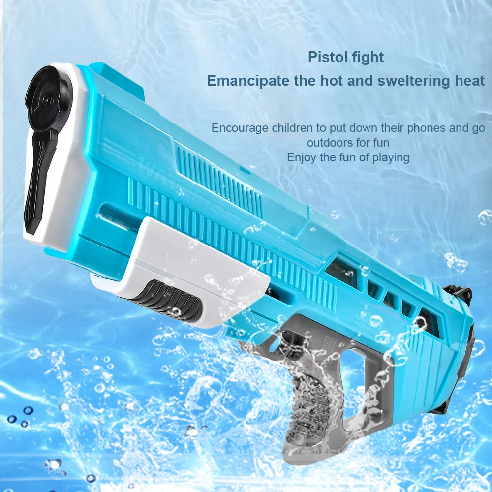 Electric High-Pressure Water Gun – Large Capacity Outdoor Toy for Kids | Summer Beach & Pool Fun