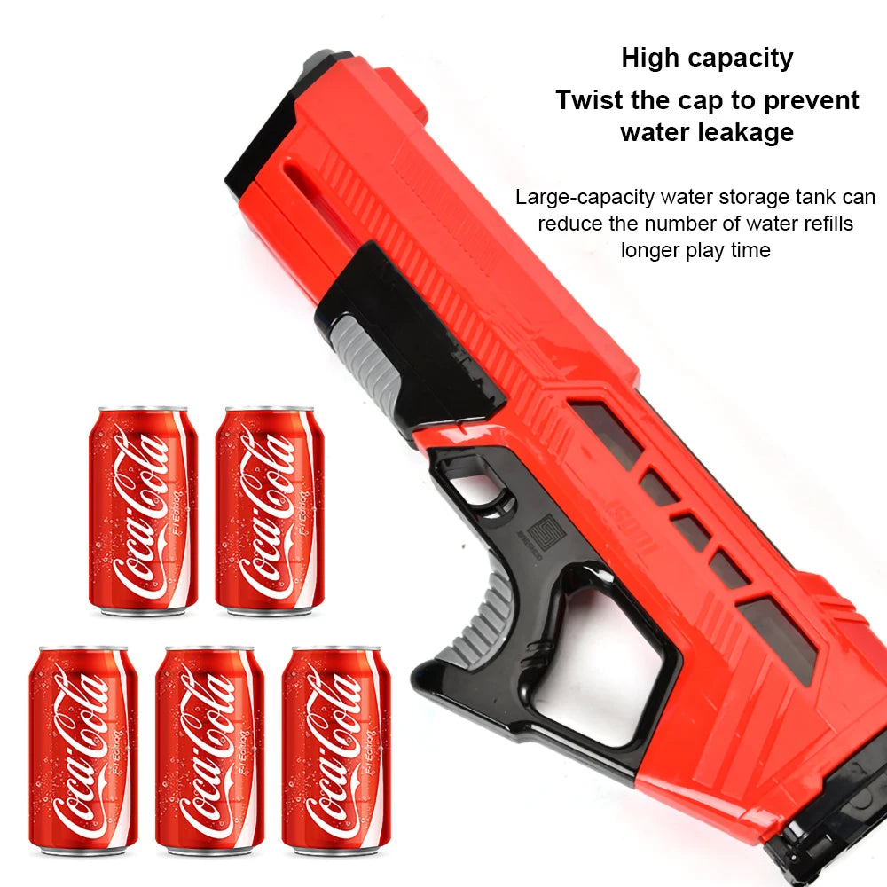 Electric High-Pressure Water Gun – Large Capacity Outdoor Toy for Kids | Summer Beach & Pool Fun