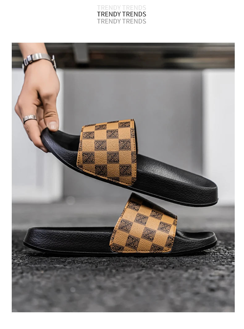 Men’s Summer 2025 Slippers – Non-Slip, Wear-Resistant Sports Sandals for Indoor & Outdoor Use
