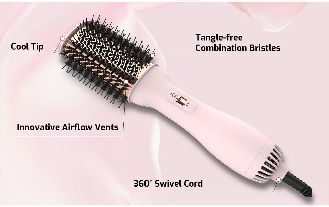 Professional 4-in-1 Blowout Hair Dryer Brush – Volumizing Hot Air Brush and Styler for Women