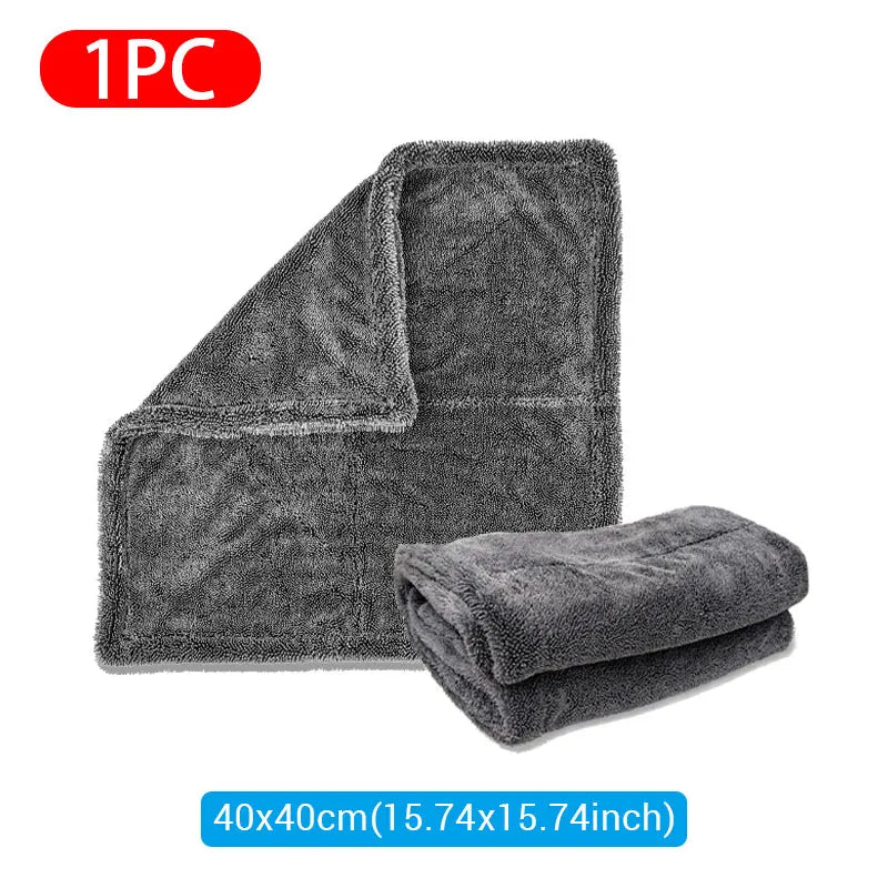 1200 GSM Microfiber Car Wash Towel – Double-Sided, Super Absorbent