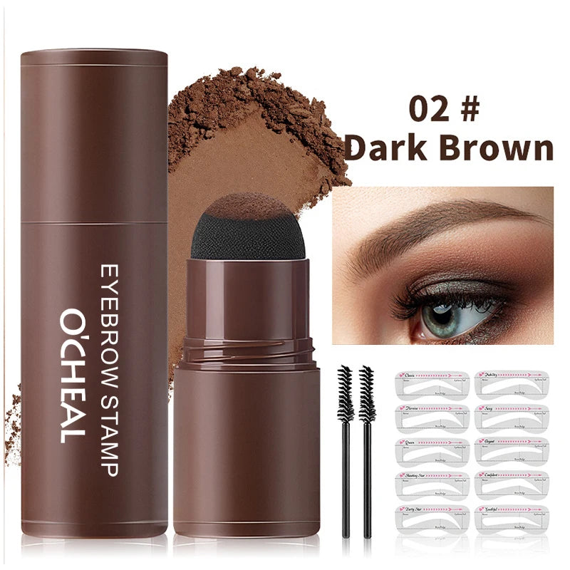 O'CHEAL Eyebrow Stamp Powder and Hairline Touch-Up Kit