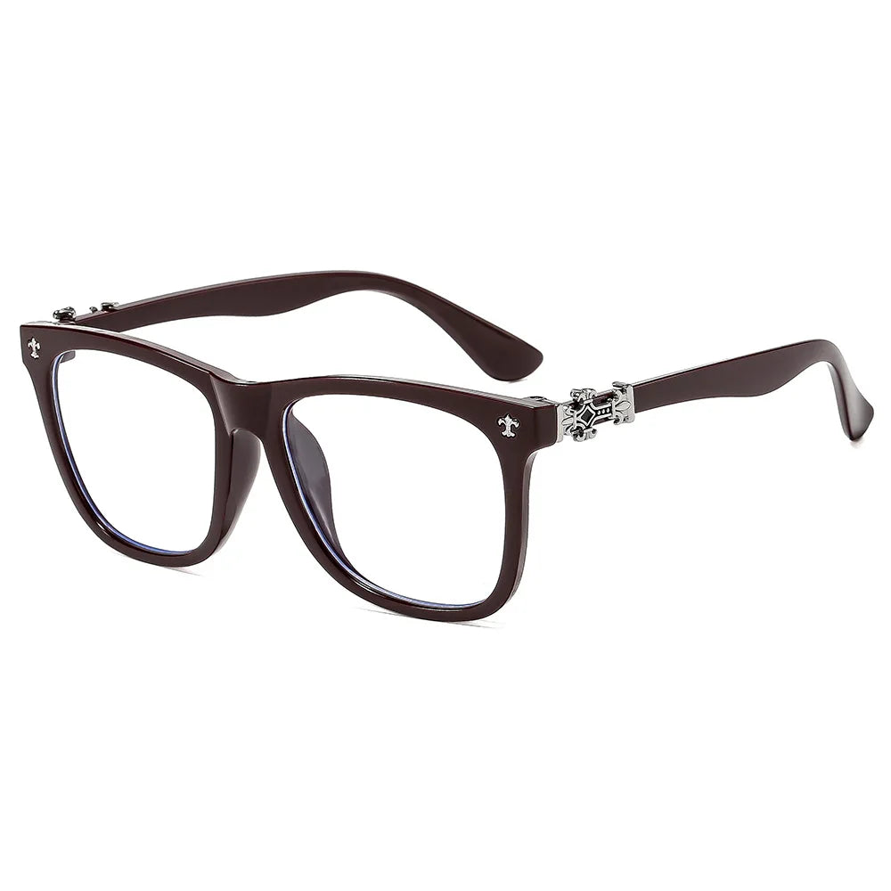 Samjune Square Anti-Blue Light Glasses — Unisex Vintage Eyewear