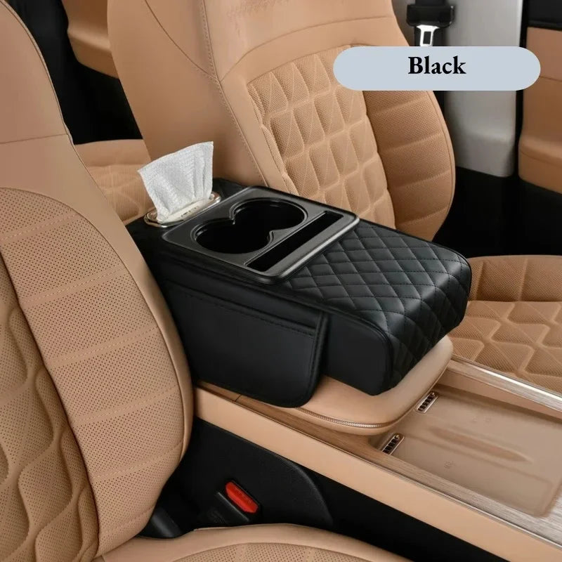 Quilted Car Armrest Organizer