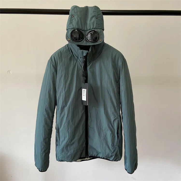 Y2K  men's winter casual hooded windproof cotton clothing youth trendy brand warm cardigan zipper jacket cotton jacket