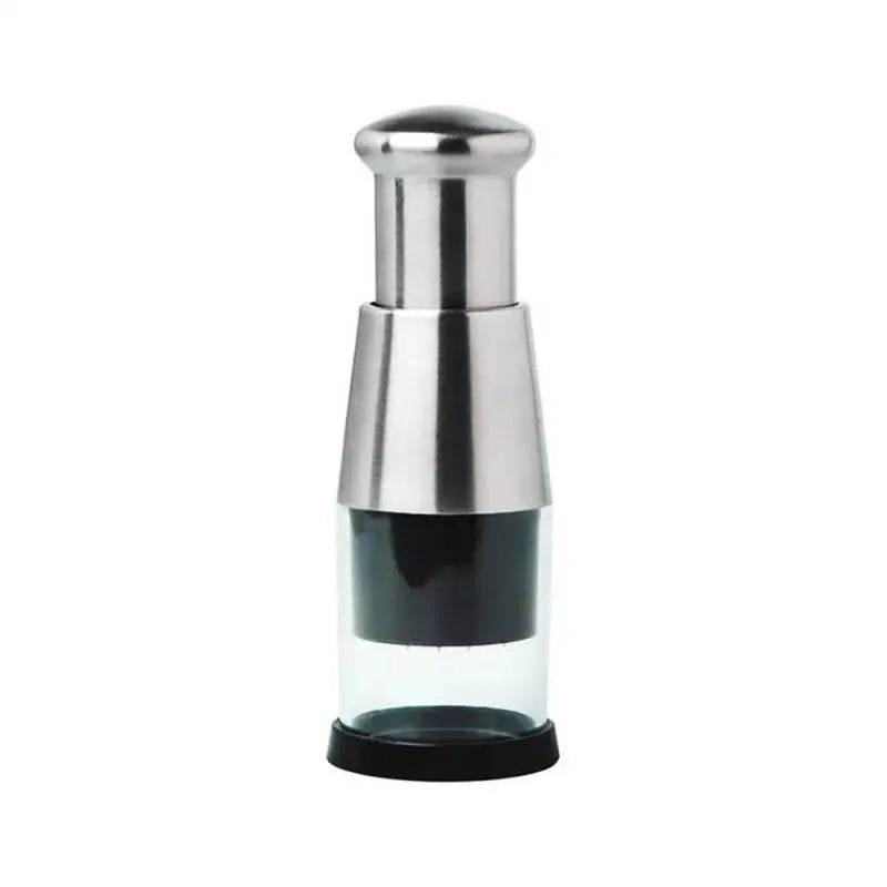 Manual Garlic Press & Onion Chopper – Hand Press Garlic Crusher, Fruit & Vegetable Mini Chopper, Kitchen Prep Tool