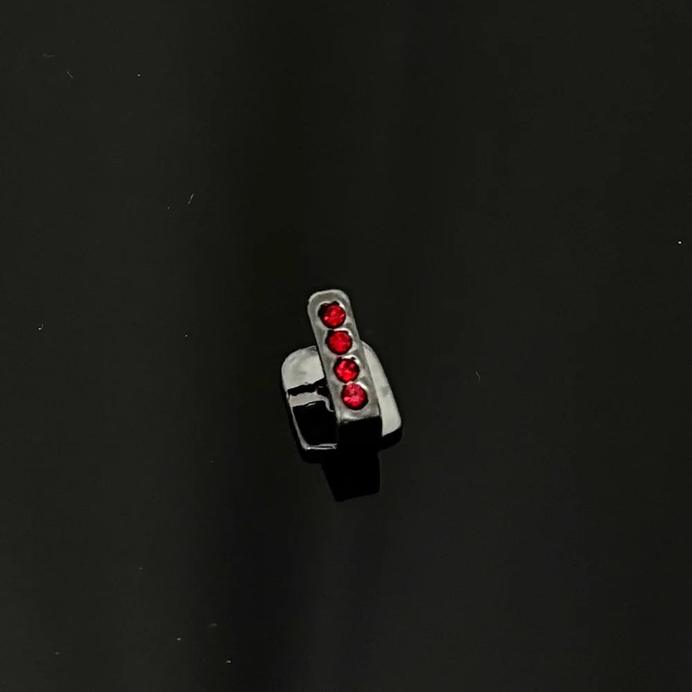 RACHELZ Hip Hop Long Stick Vertical Bar CZ Stone Teeth Grillz Zircon Tooth Caps Decor For Women Men Jewelry Gift