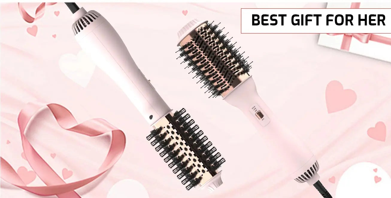 Professional 4-in-1 Blowout Hair Dryer Brush – Volumizing Hot Air Brush and Styler for Women