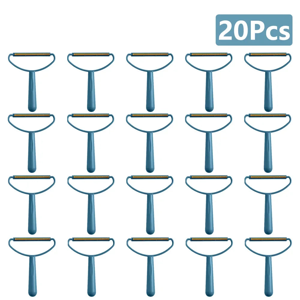 Manual Lint Remover Brush – Double-Sided Hair & Fabric Shaving Tool for Clothes, Coats, and Carpets (1–20 pcs)