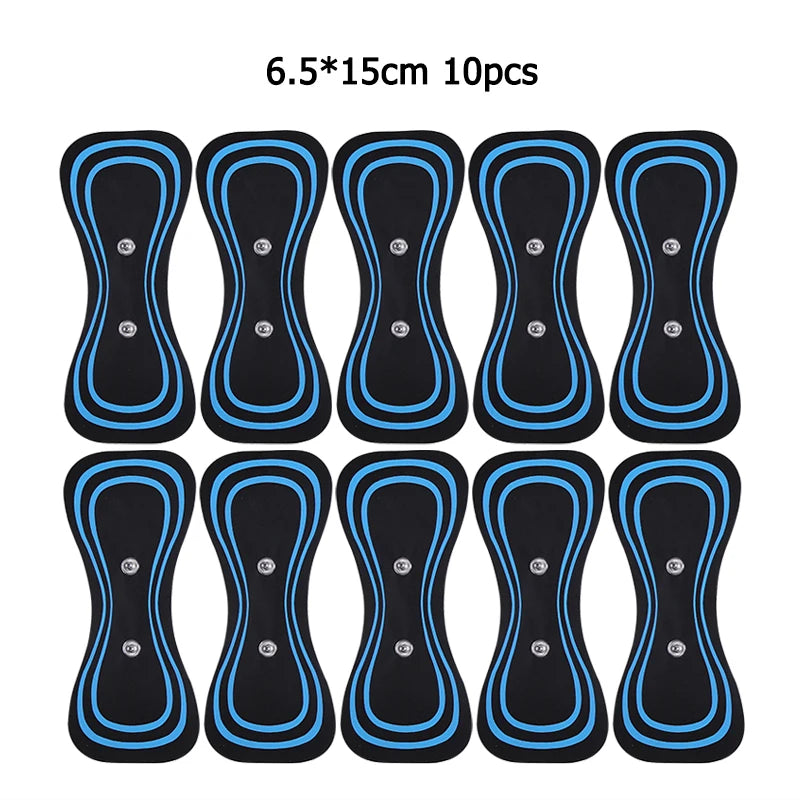 EMS Massager Gel Pads – Reusable Electrode Stickers for Muscle Relief & Neck Therapy