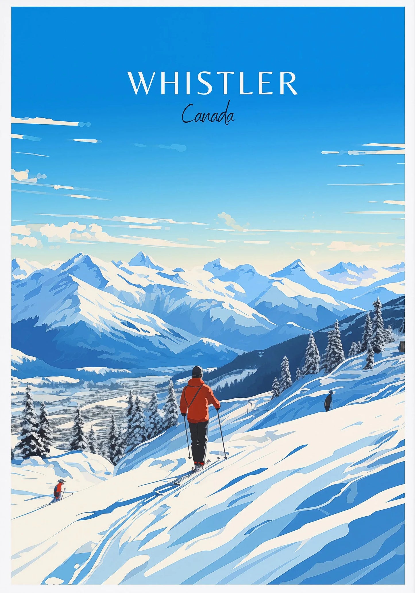 Ottawa Niagara Falls Vancouver Whistler Toronto Travel Poster Canada Canvas Painting Wall Art Picture for Living Room Home Decor