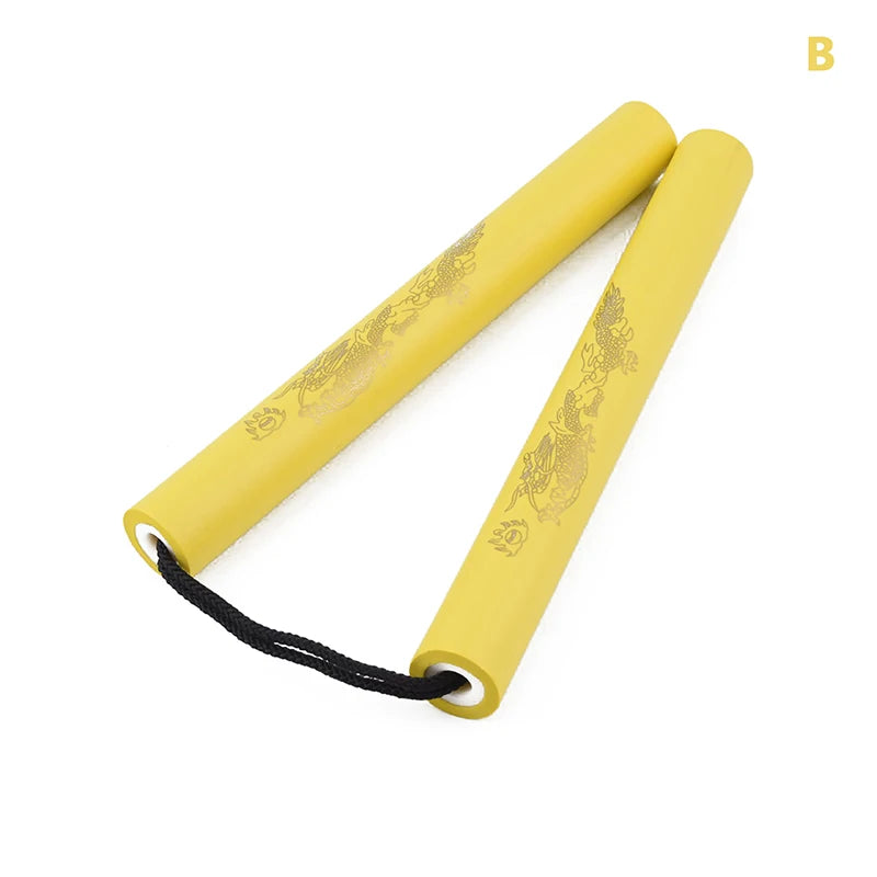 Martial Arts Foam Nunchakus: Kids Rope Chains Plastic Kung Fu Wushu Training Tool for Beginners
