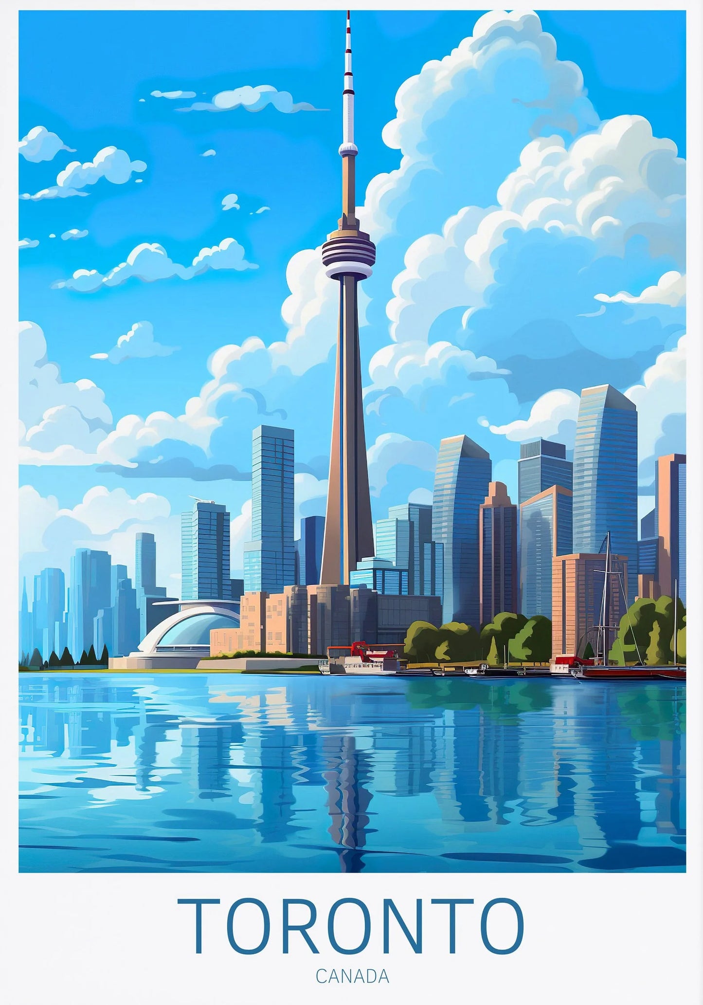 Ottawa Niagara Falls Vancouver Whistler Toronto Travel Poster Canada Canvas Painting Wall Art Picture for Living Room Home Decor