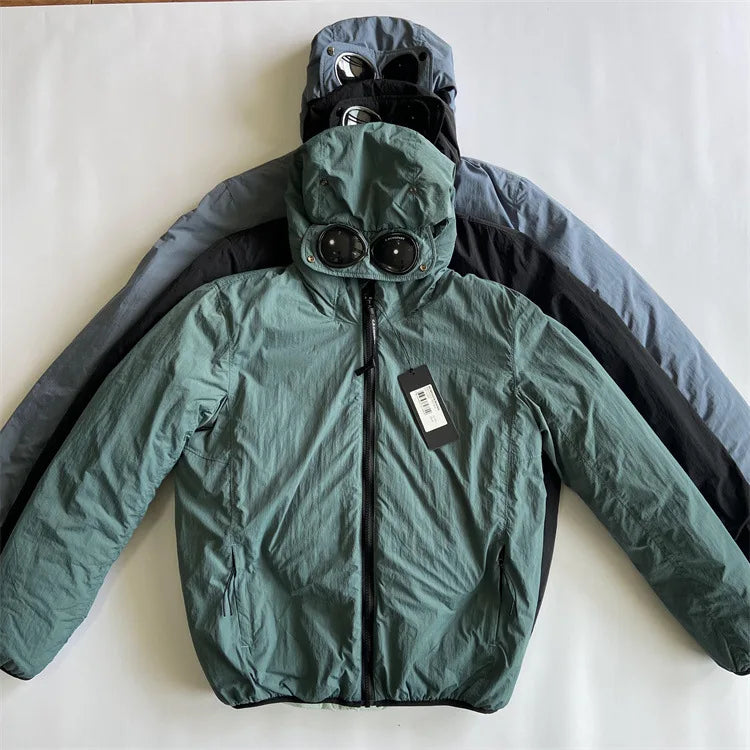 Y2K  men's winter casual hooded windproof cotton clothing youth trendy brand warm cardigan zipper jacket cotton jacket