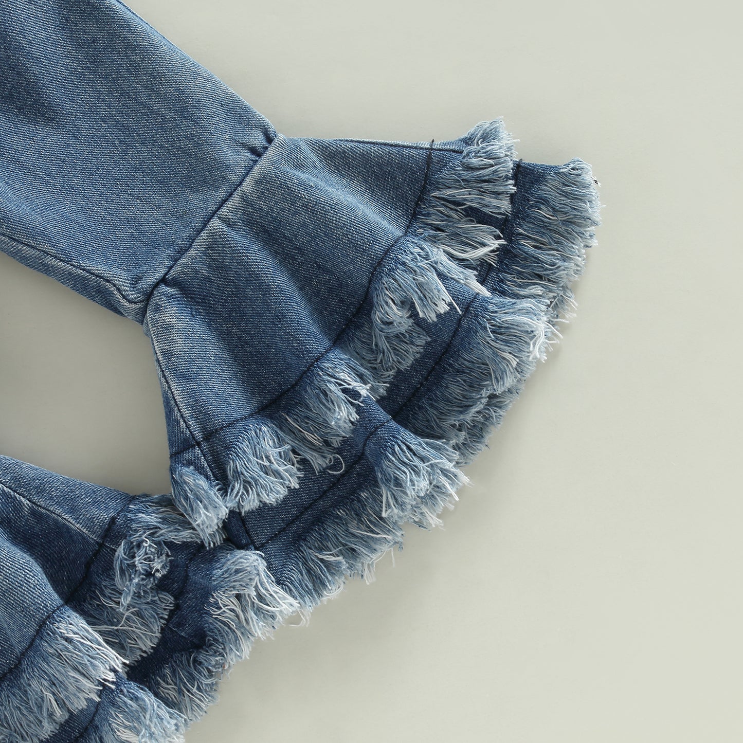 3-24M Newborn Infant Toddler Baby Girls Clothes Set Lace Knit Romper Ruffle Denim Pants Jeans Fashion Fall Outfits D01 ma&baby