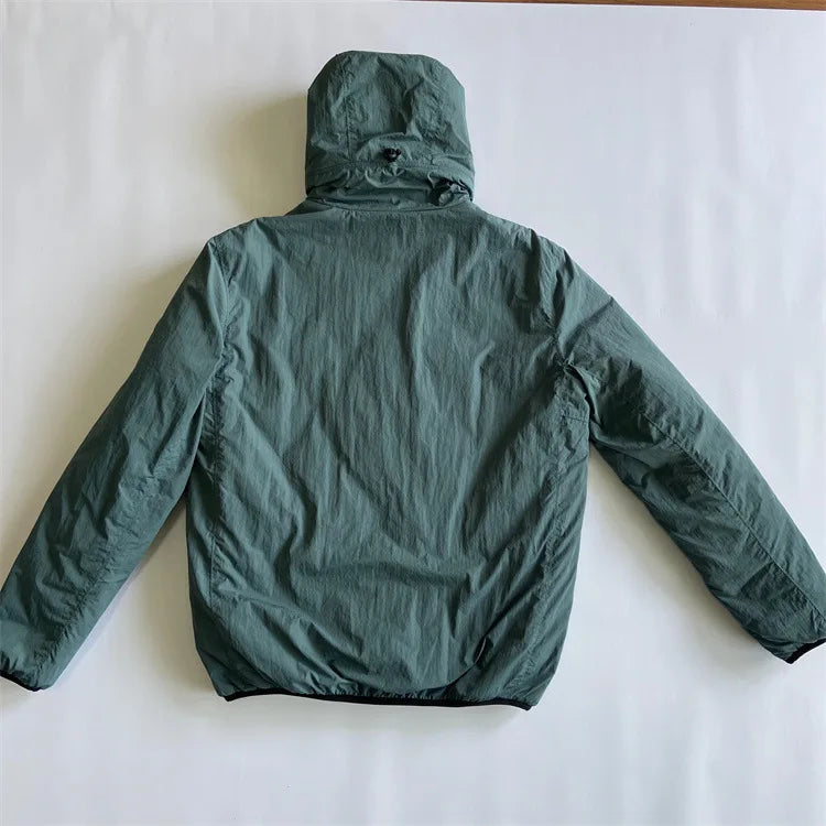 Y2K  men's winter casual hooded windproof cotton clothing youth trendy brand warm cardigan zipper jacket cotton jacket