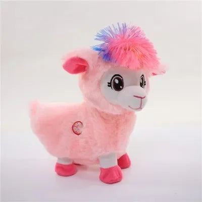 30CM Music Vocal Short Plush Toy – American Twisted Alpaca, Hip-Shaking Electric Plush Animal Toy