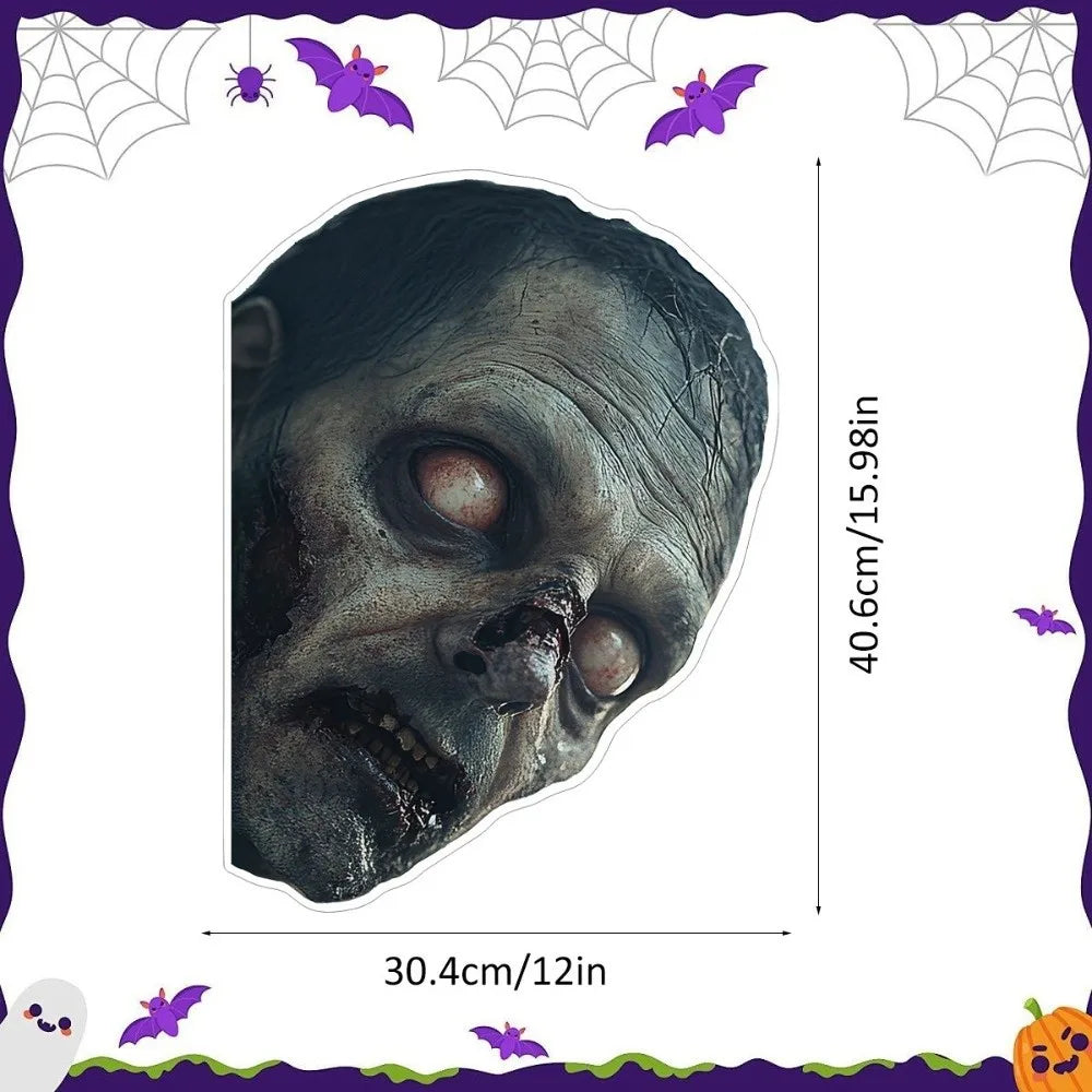 Halloween Spooky Face Static Window Cling
