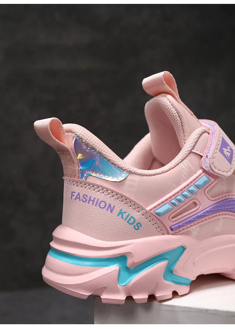 Princess Casual Sneaker Soft Comfortable Waterproof Anti-Slippery Kids Girl Trend Sport Shoes