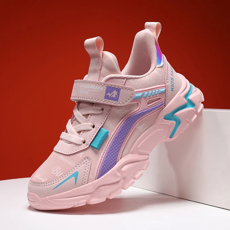 Princess Casual Sneaker Soft Comfortable Waterproof Anti-Slippery Kids Girl Trend Sport Shoes