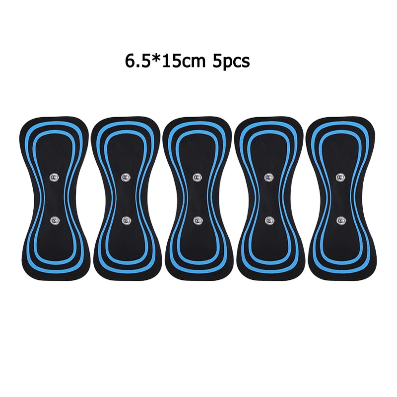 EMS Massager Gel Pads – Reusable Electrode Stickers for Muscle Relief & Neck Therapy