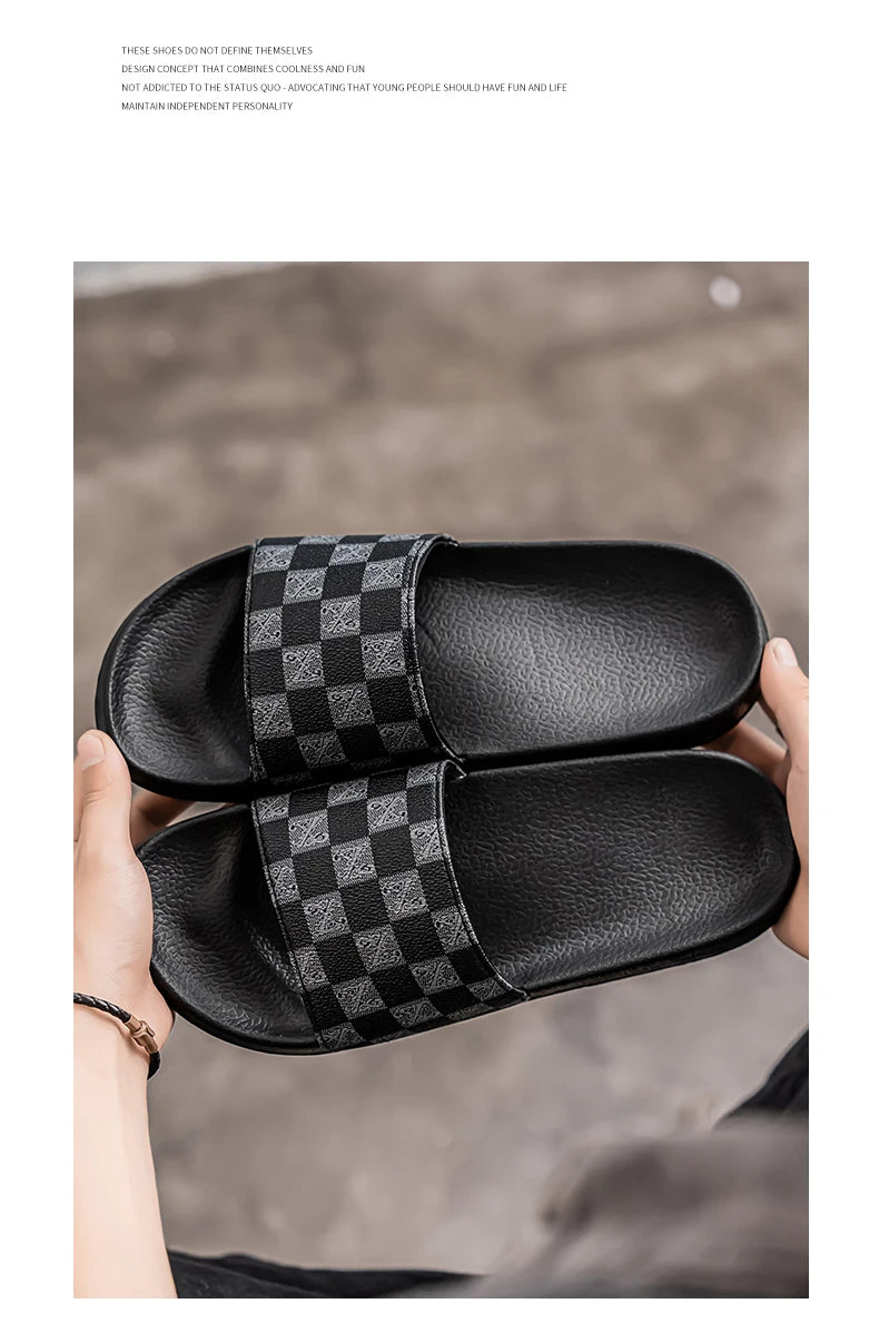 Men’s Summer 2025 Slippers – Non-Slip, Wear-Resistant Sports Sandals for Indoor & Outdoor Use
