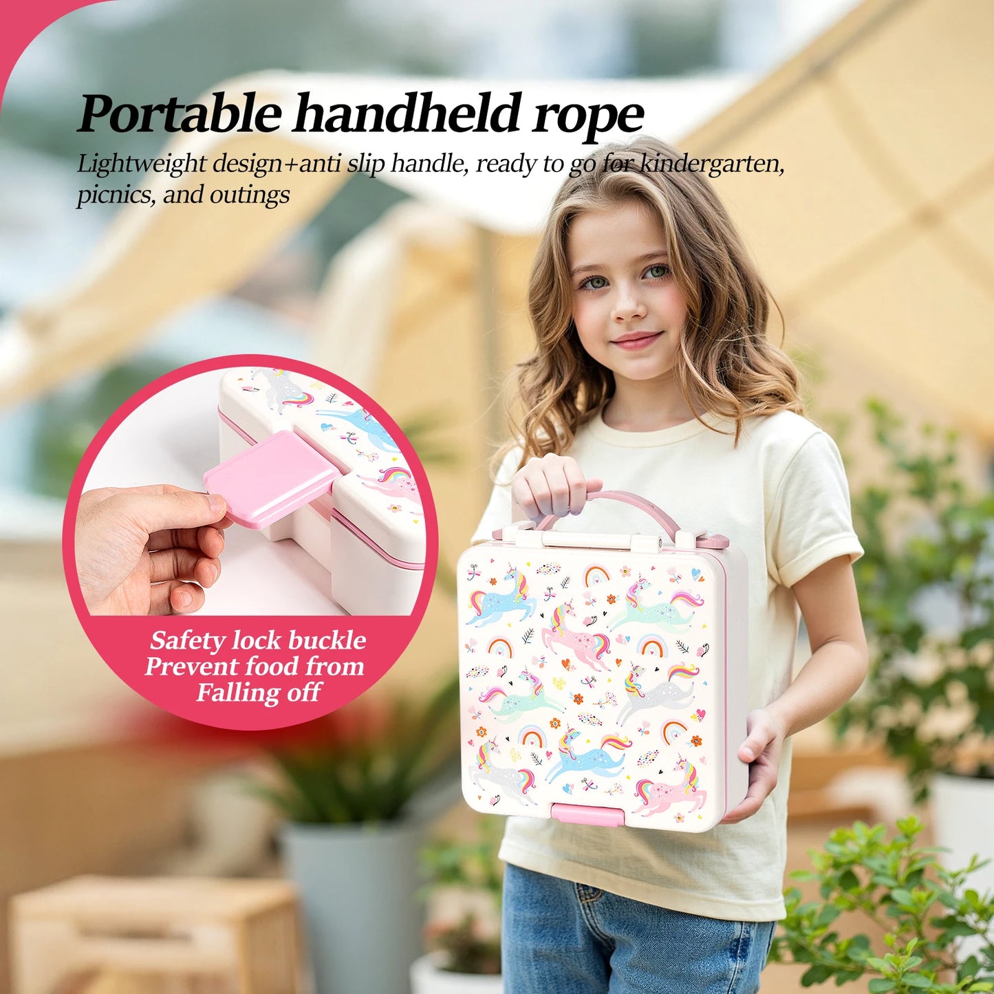 Adorable Leakproof Bento Lunch Box – Microwavable, Divided – For Kids, Teens, and Adults