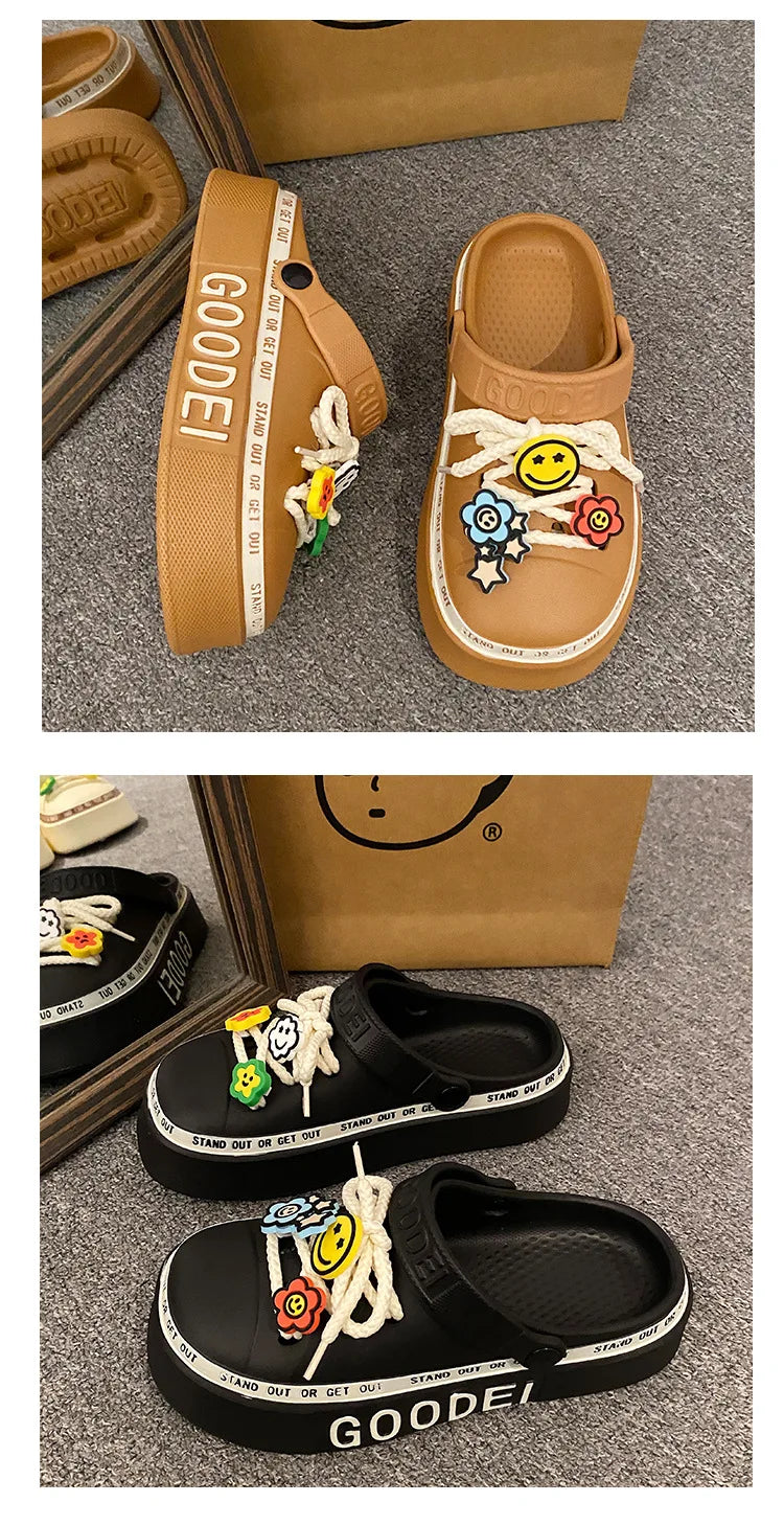Women’s New Arrival Sandals – Elegant Clogs, Fashionable Street & Beach Slides, Height-Increasing Slippers for Girls