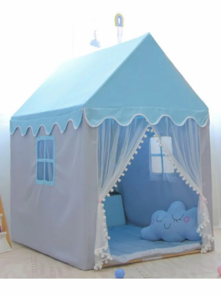 Princess Play Tent Children Castle House Child Room Cartoon Indoor Outdoor Playhouse Folding Decor Tent Toy Christmas Gift Girls