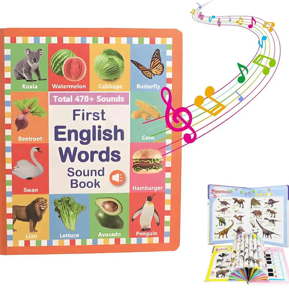 My First English Sound Book for Babies & Toddlers – Interactive Learning Toy with Fun Words & Sounds for Early Language Development