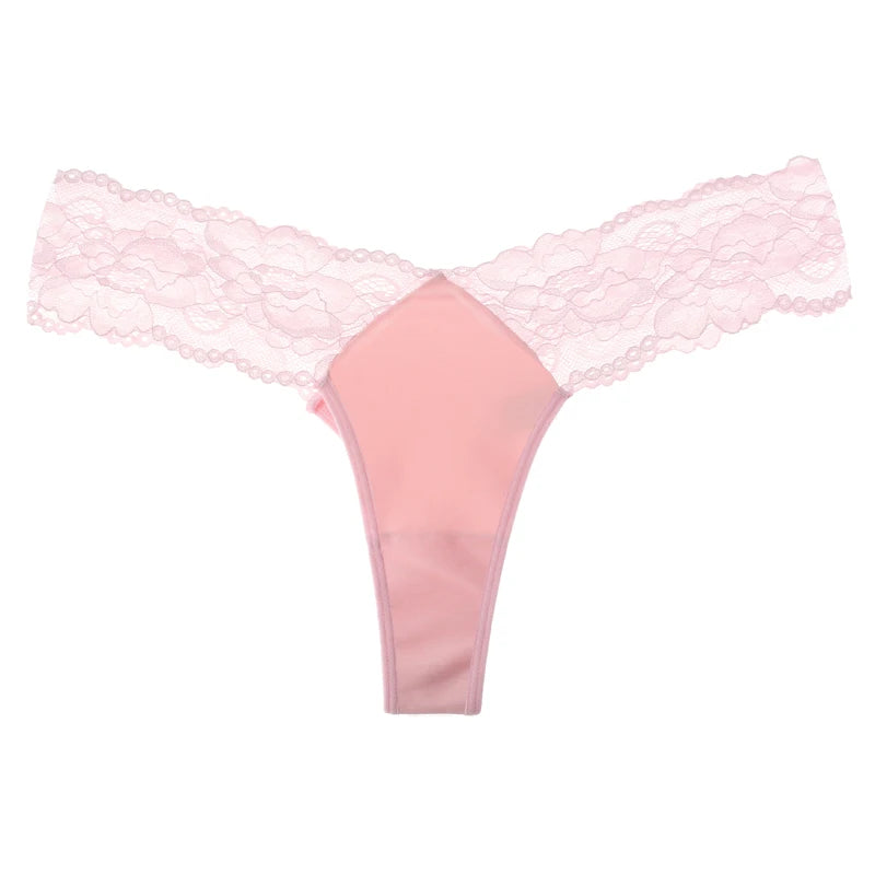 CINOON Women Lace Panties Low-waist G String Thong Underwear Female Temptation Breathable Lingerie Ultra Thin Intimates