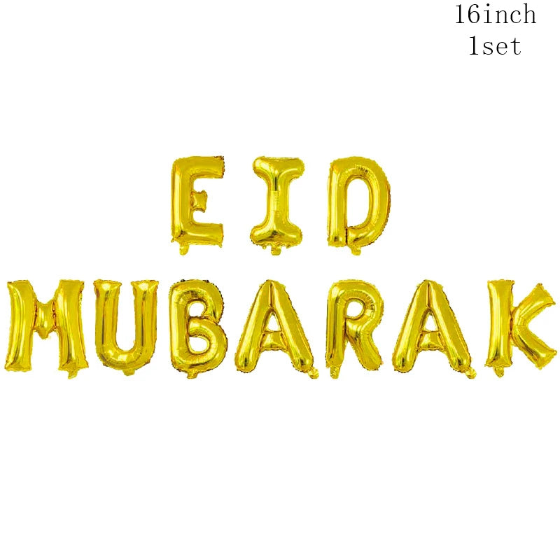 Ramadan Decoration 2025 Disposable Tableware Eid Mubarak Paper Plates Cups Ramadan Kareem Decor Islam Muslim Eid al-Fitr Party