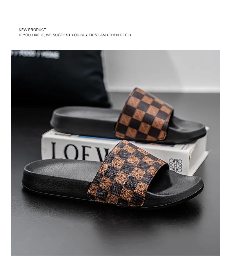 Men’s Summer 2025 Slippers – Non-Slip, Wear-Resistant Sports Sandals for Indoor & Outdoor Use