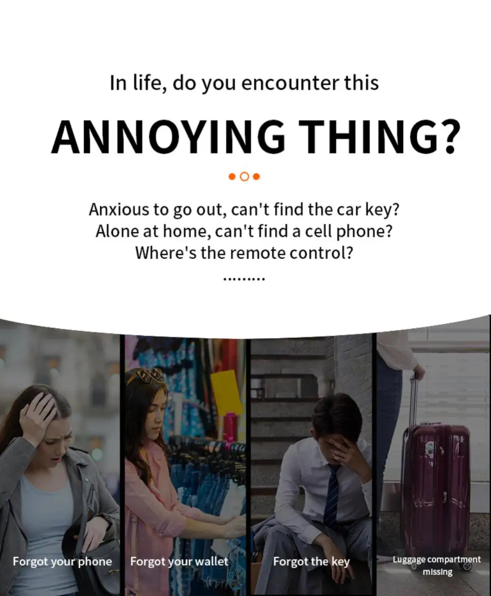 Smart GPS MFI-Rated Locator Bluetooth iTag Tracker for App, Anti-Lost Reminder, Global Positioning, Vehicle, Wallet, and Pet Finder Airtag