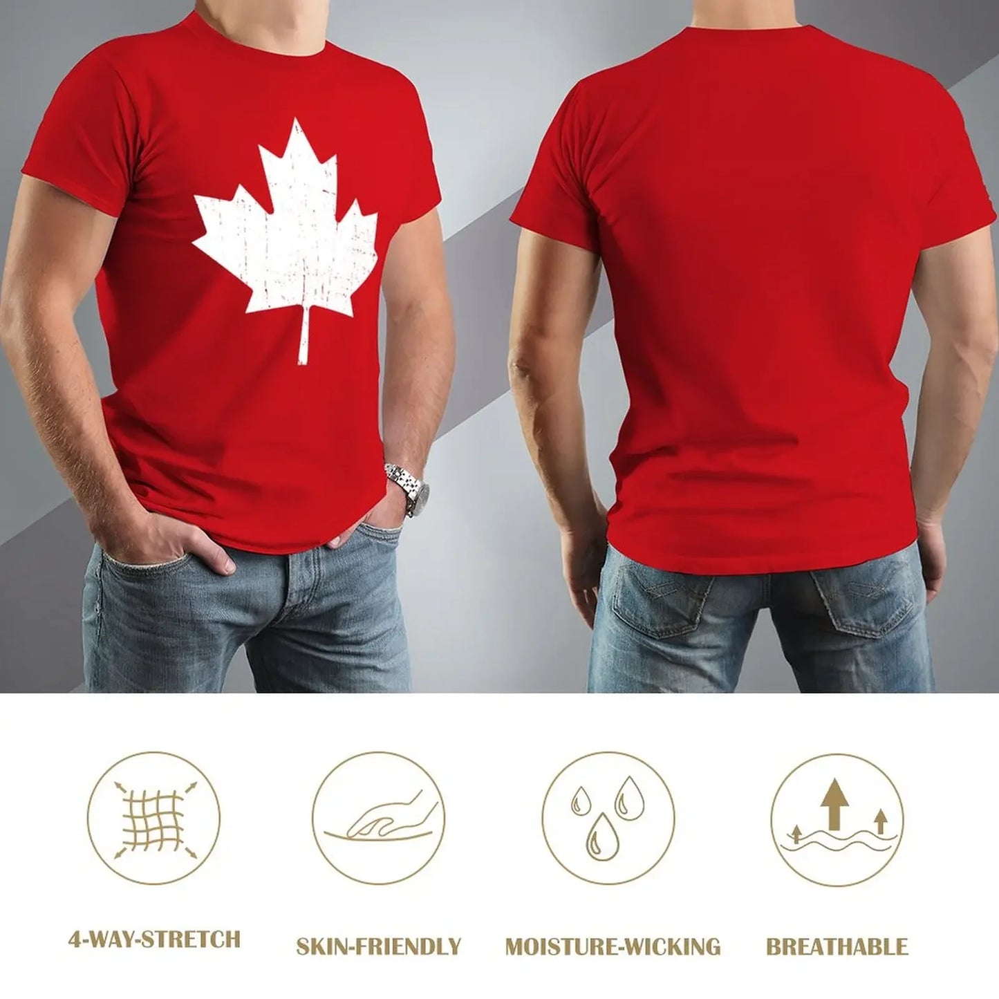 Canada Maple Leaf T-shirt Canadian Flag T-Shirt men women t-shirts
