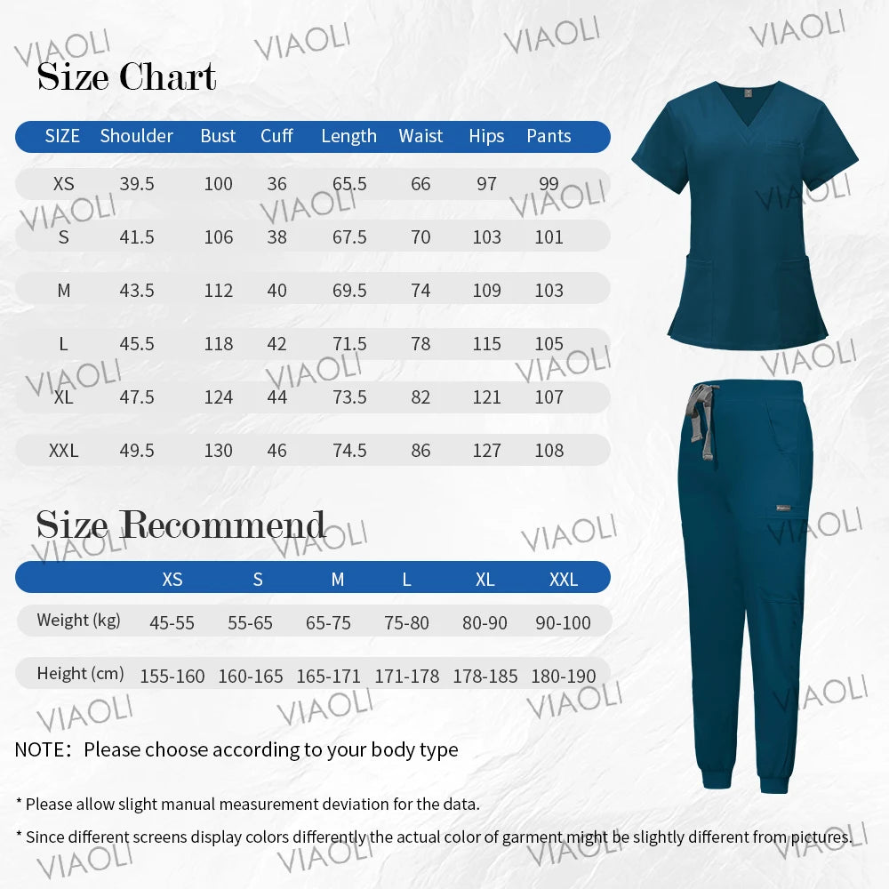 Medical Uniform Nursing Clothes Beauty Costume Nurse Scrubs Sets Doctor Dentist Workwear Clinical Tops Pants