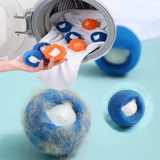 1-5 pcs Reusable Pet Hair Remover Balls – Laundry Washing Machine Filter Wool Sticker – Cat & Pet Fur Lint Catcher for Home