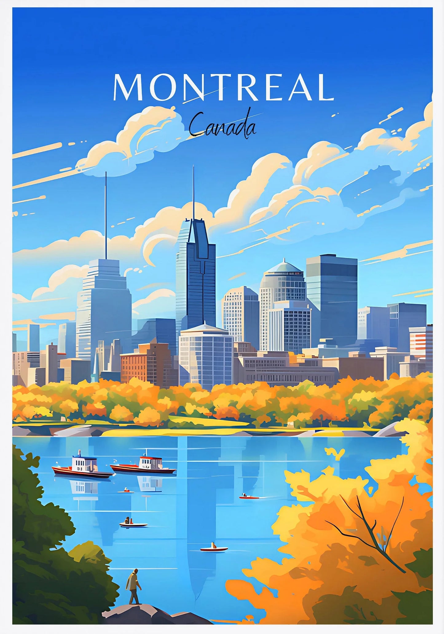 Ottawa Niagara Falls Vancouver Whistler Toronto Travel Poster Canada Canvas Painting Wall Art Picture for Living Room Home Decor