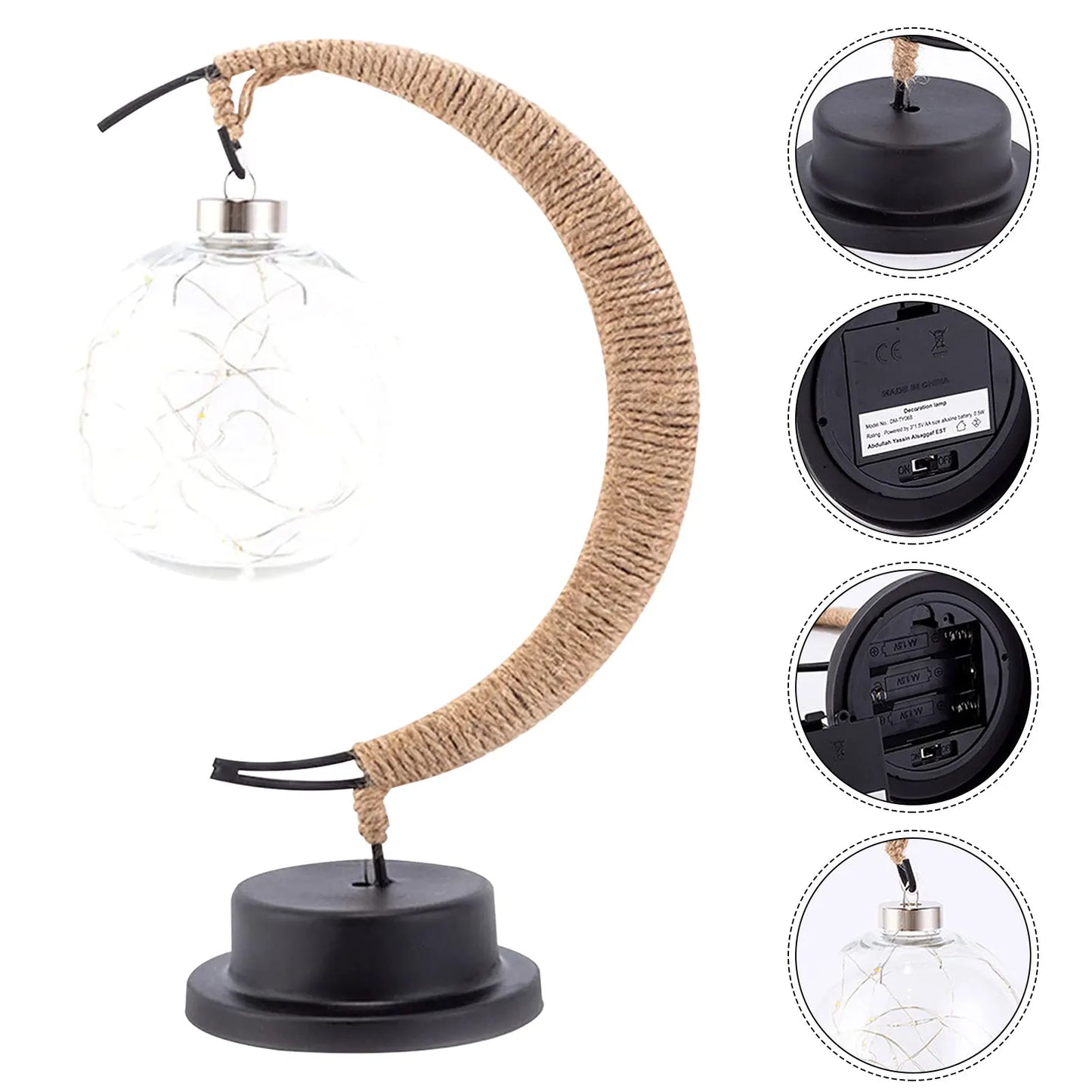 Ramadan Desk Lamp Led Moon Lamp Decoration for Home Metal Ramadan Kareem Light Decoration Eid Mubarak Muslim Eid Al Adha Gifts