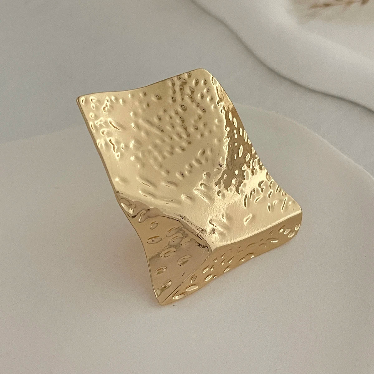 SHIXIN Creative Irregular Geometric Square Round Open Ring for Women Hip Hop Gold Color Adjustable Ring Finger Jewelry 2025 New