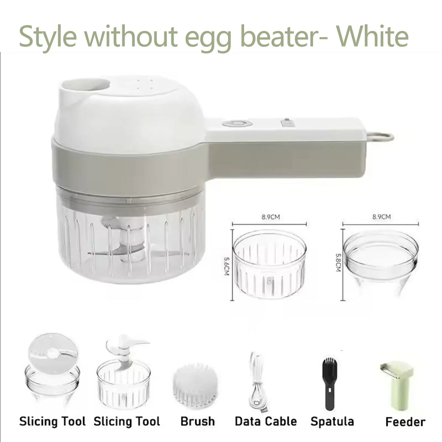 Mini Wireless Food Chopper – Cordless Electric Garlic & Veggie Masher with Multi-Blade Design