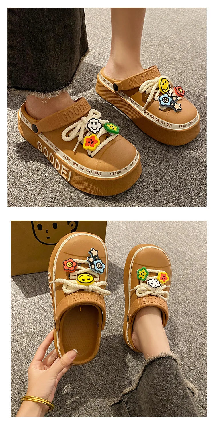 Women’s New Arrival Sandals – Elegant Clogs, Fashionable Street & Beach Slides, Height-Increasing Slippers for Girls