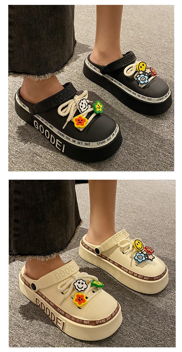 Women’s New Arrival Sandals – Elegant Clogs, Fashionable Street & Beach Slides, Height-Increasing Slippers for Girls