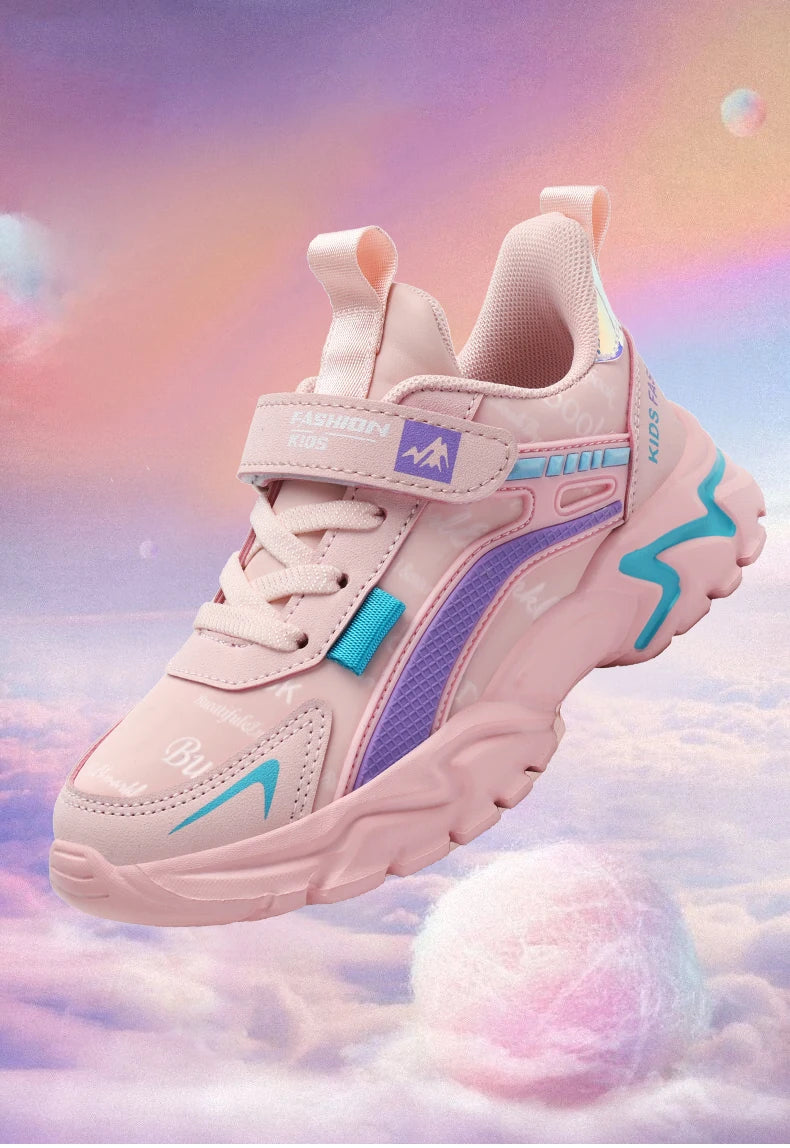 Princess Casual Sneaker Soft Comfortable Waterproof Anti-Slippery Kids Girl Trend Sport Shoes