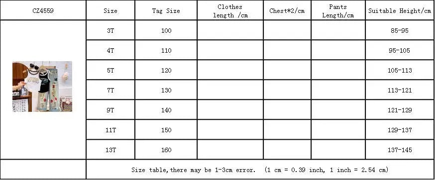 Spring Summer Girls Clothing Set – Big Girl Fashion T-Shirt Vest Top + Letter Embroidered Jeans – Street Dance Performance Costume