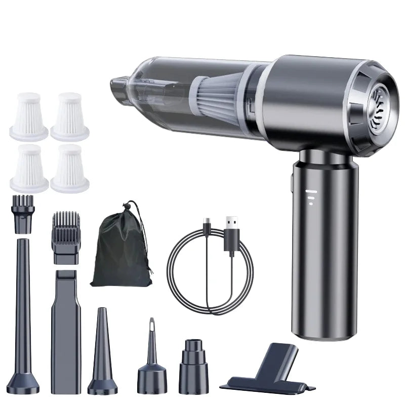 Portable Cordless Car Vacuum Cleaner – High Power Brushless Motor Handheld Vacuum & Air Duster