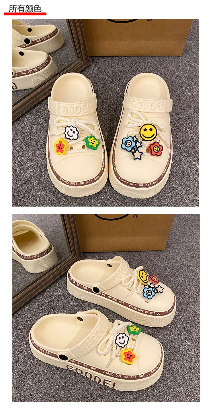 Women’s New Arrival Sandals – Elegant Clogs, Fashionable Street & Beach Slides, Height-Increasing Slippers for Girls